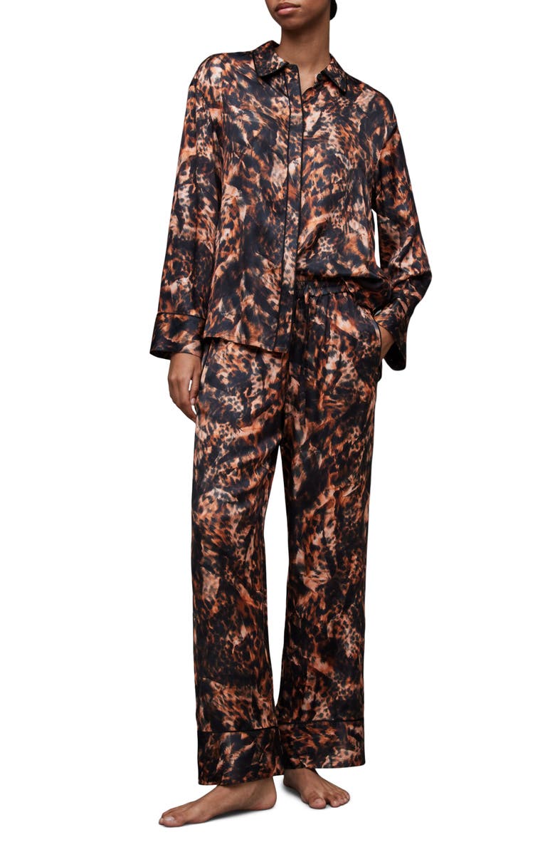 AllSaints Sofi Spark Drawstring Pants, Alternate, color, 