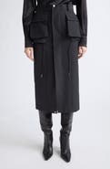 Sacai Grosgrain Bonding Midi Skirt
