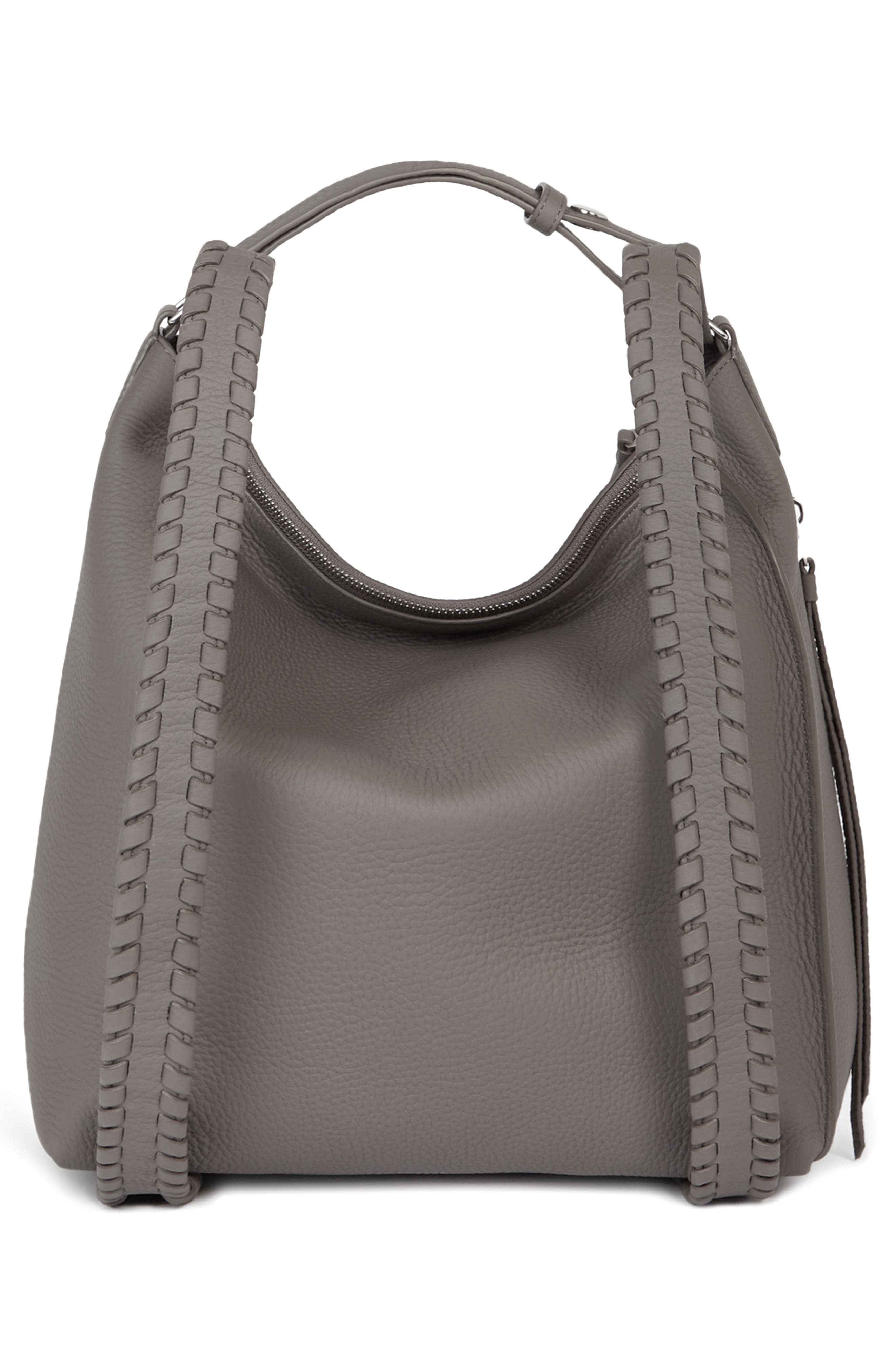 AllSaints Small Kita Convertible Leather Backpack, Alternate, color, 