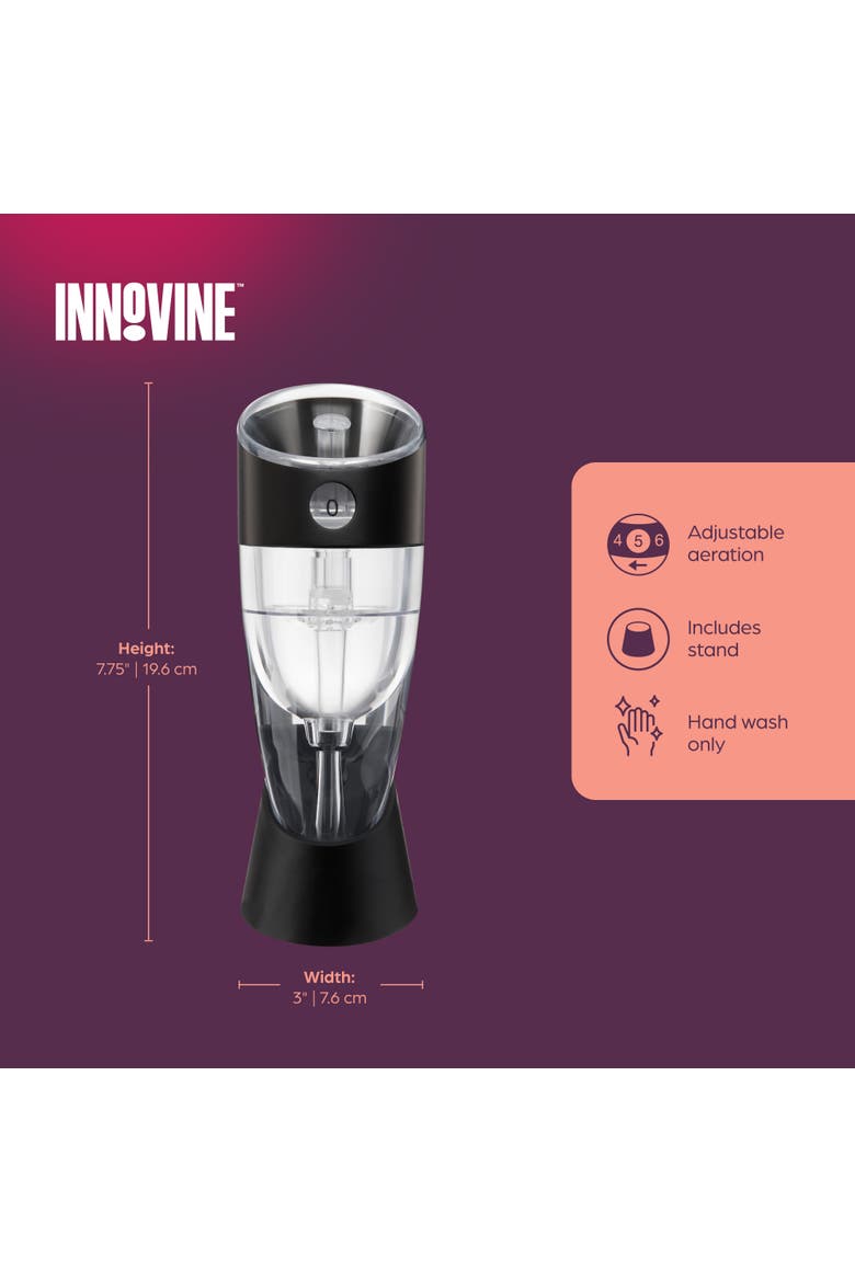 Adjustable Wine Aerator, Alternate, color, Grey
