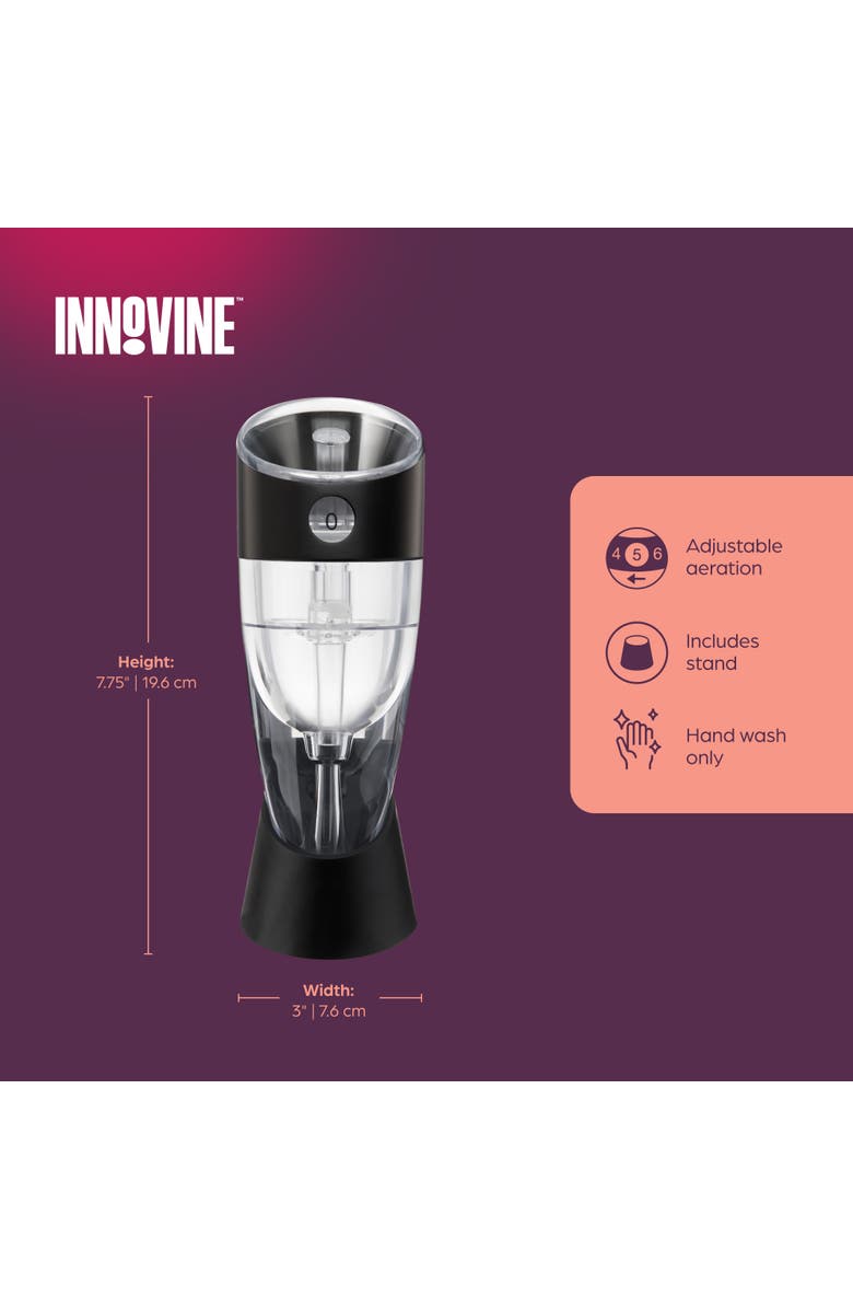 Innovine Adjustable Wine Aerator, Alternate, color, Grey