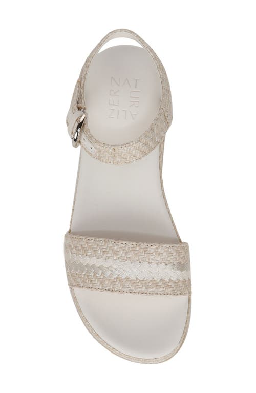 Naturalizer Neila 2 Ankle Strap Platform Sandal In Eggshell Beige
