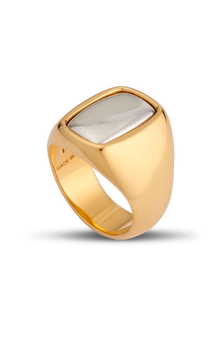 IVI Los Angeles Small Toy Signet Ring, Alternate, color, Gold/ Silver
