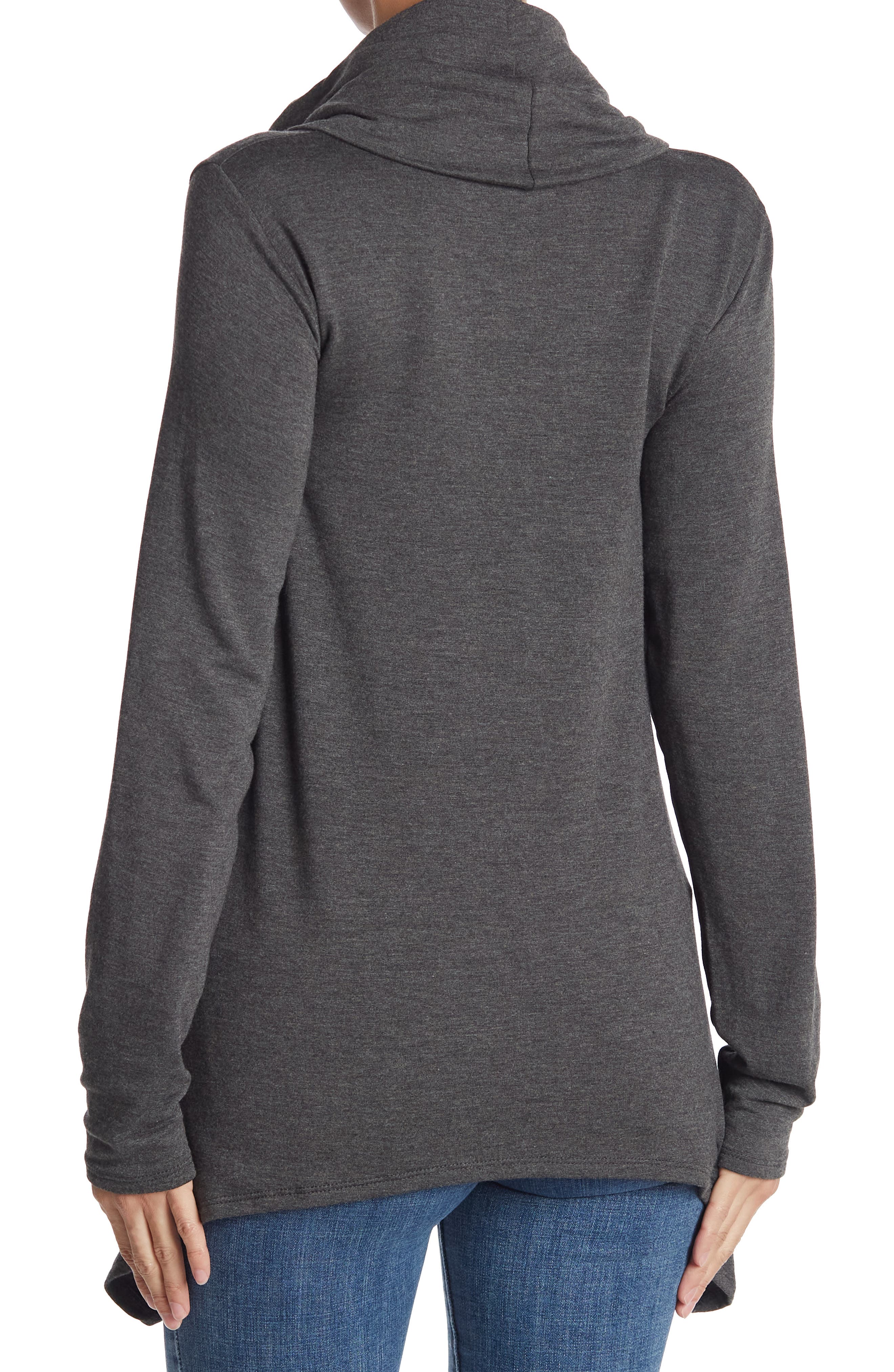 Swing Hem Cowl Neck Sweater - image 4
