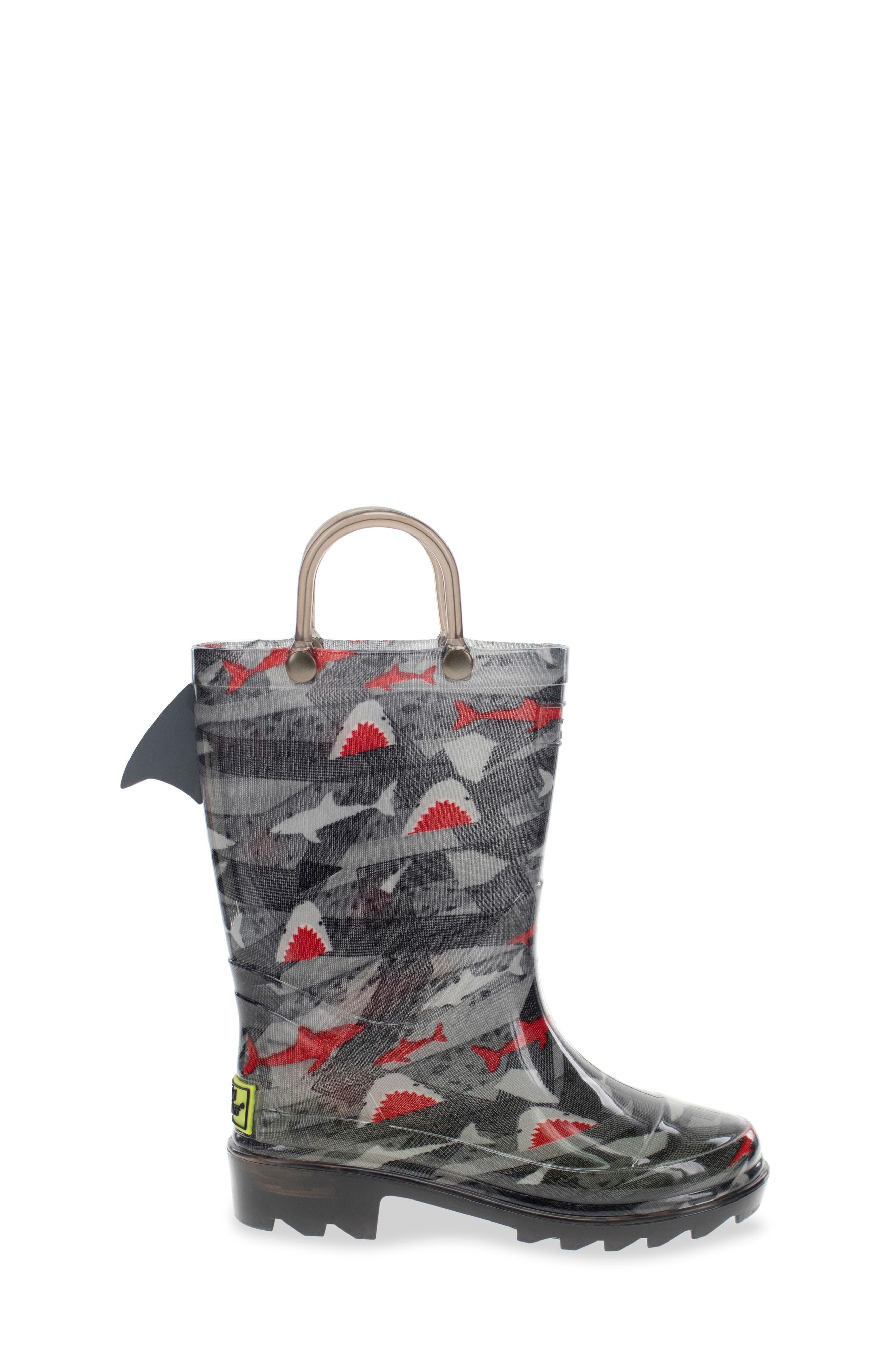 Western Chief Shark Light-Up Waterproof Rain Boot | Nordstromrack