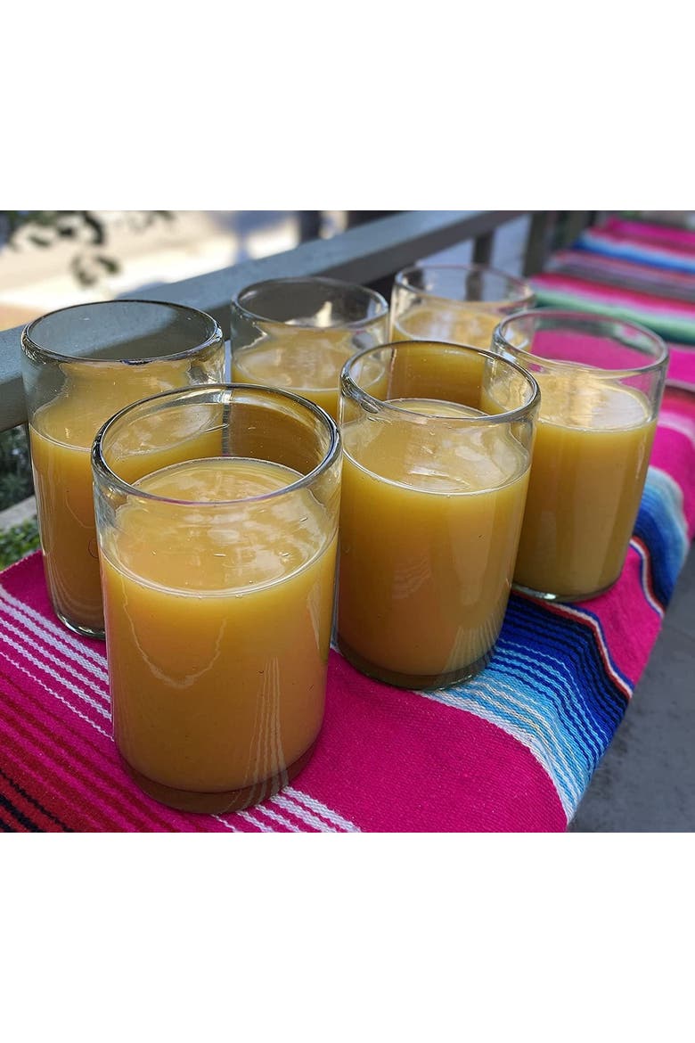 Hand Blown Drinking Glasses - Set of 6, Alternate, color, Natural