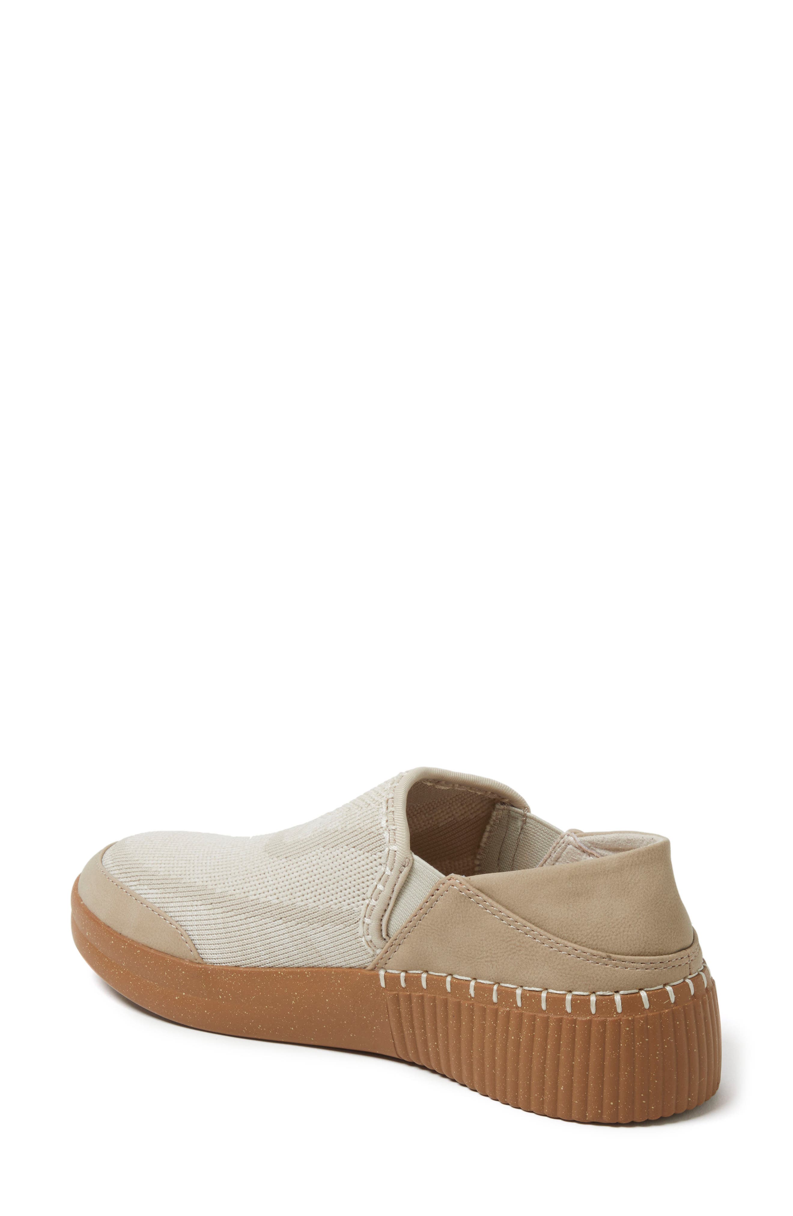 DEARFOAMS Lee Twin Gore Knit Slip-On Sneaker, Alternate, color, Tan
