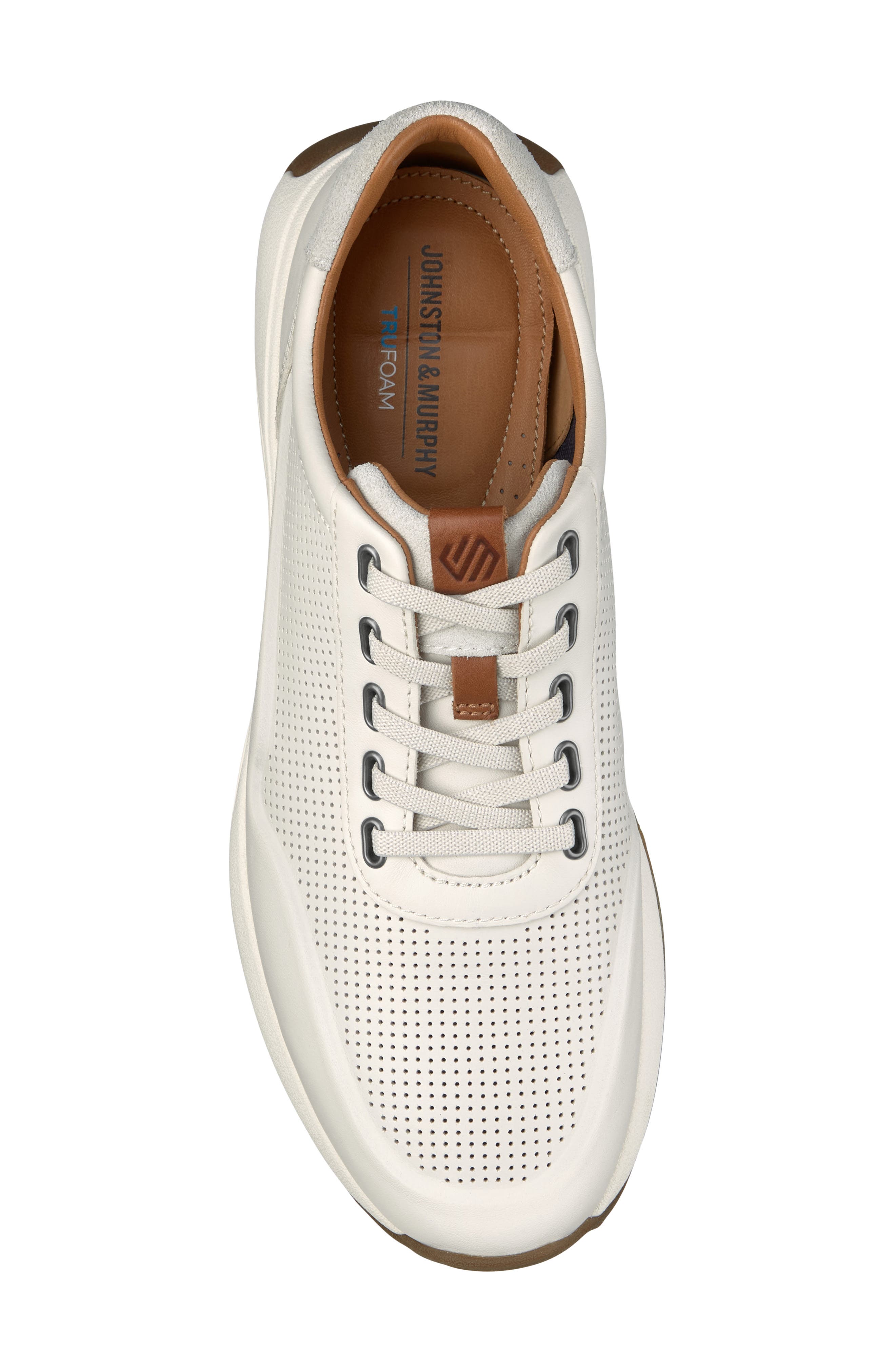 Douglas Sneaker, Alternate, color, WHITE FULL GRAIN