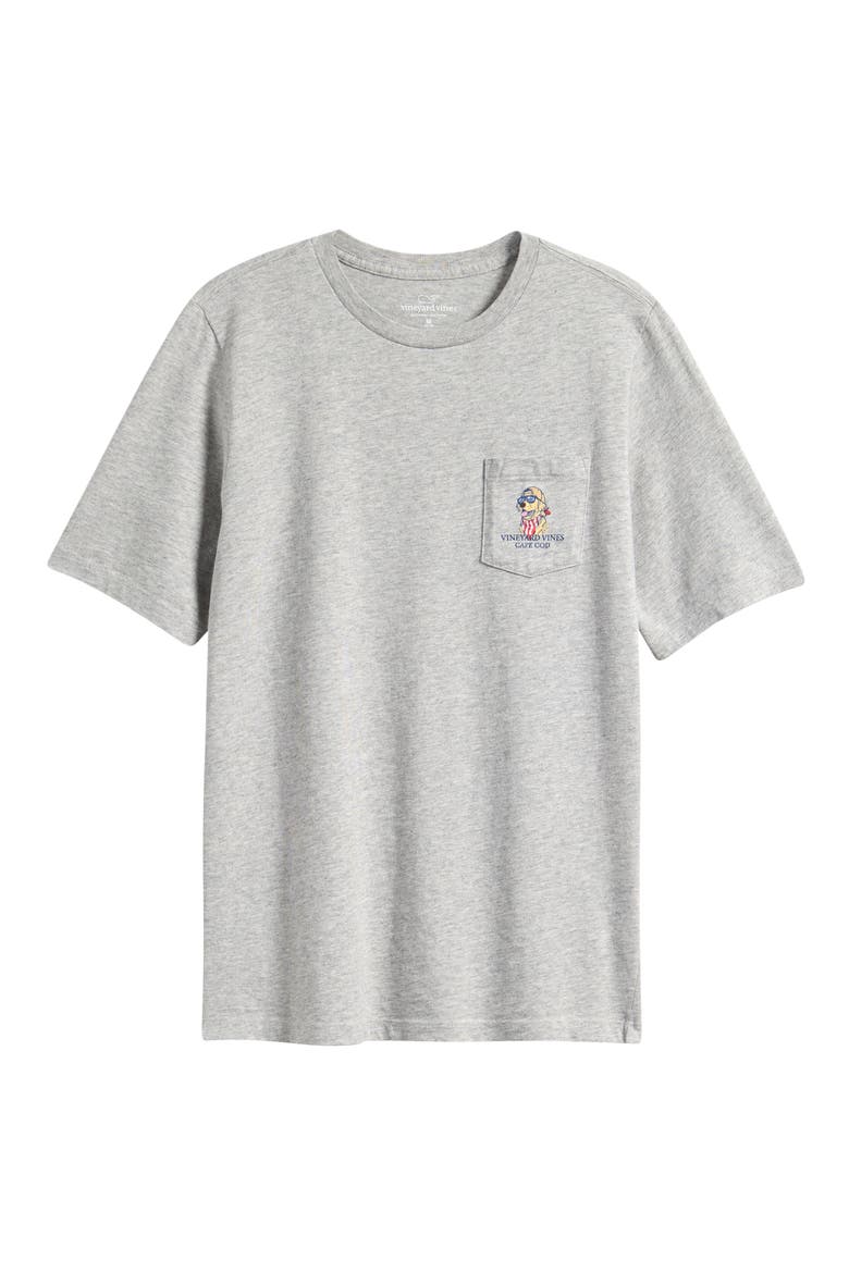 America Dog Short Sleeve Tee, Main, color, GREY HEATHER