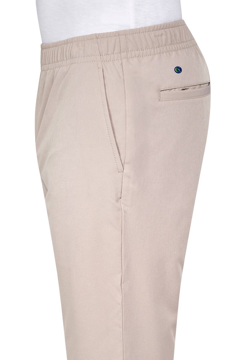 Regular Fit Solid Drawstring Recycled Performance Golf Pants, Alternate, color, KHAKI