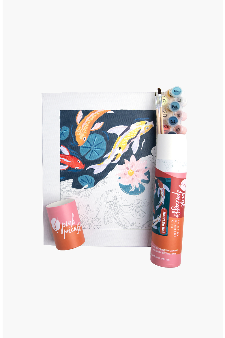 Koi Fish Paint by Numbers Kit, Main, color, Multicolor