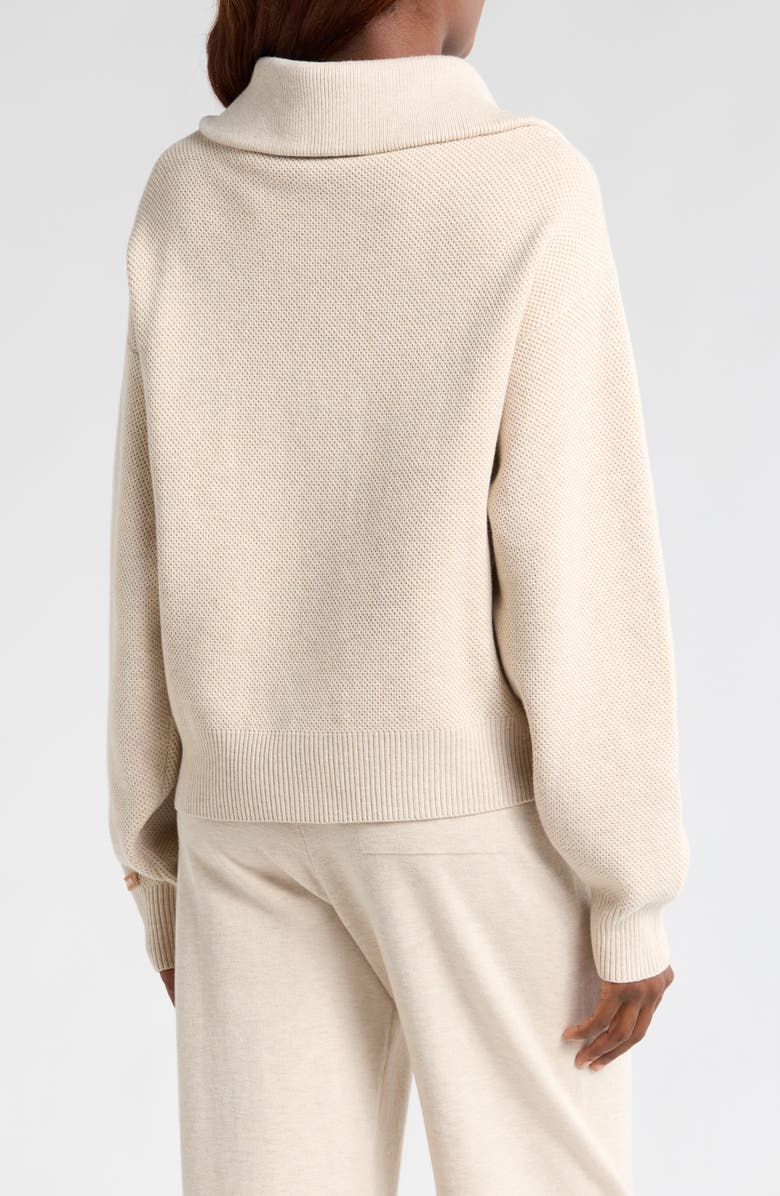 Lunya Cottonsilk<sup>™</sup> Organic Cotton Blend Half Zip Pullover, Alternate, color, 