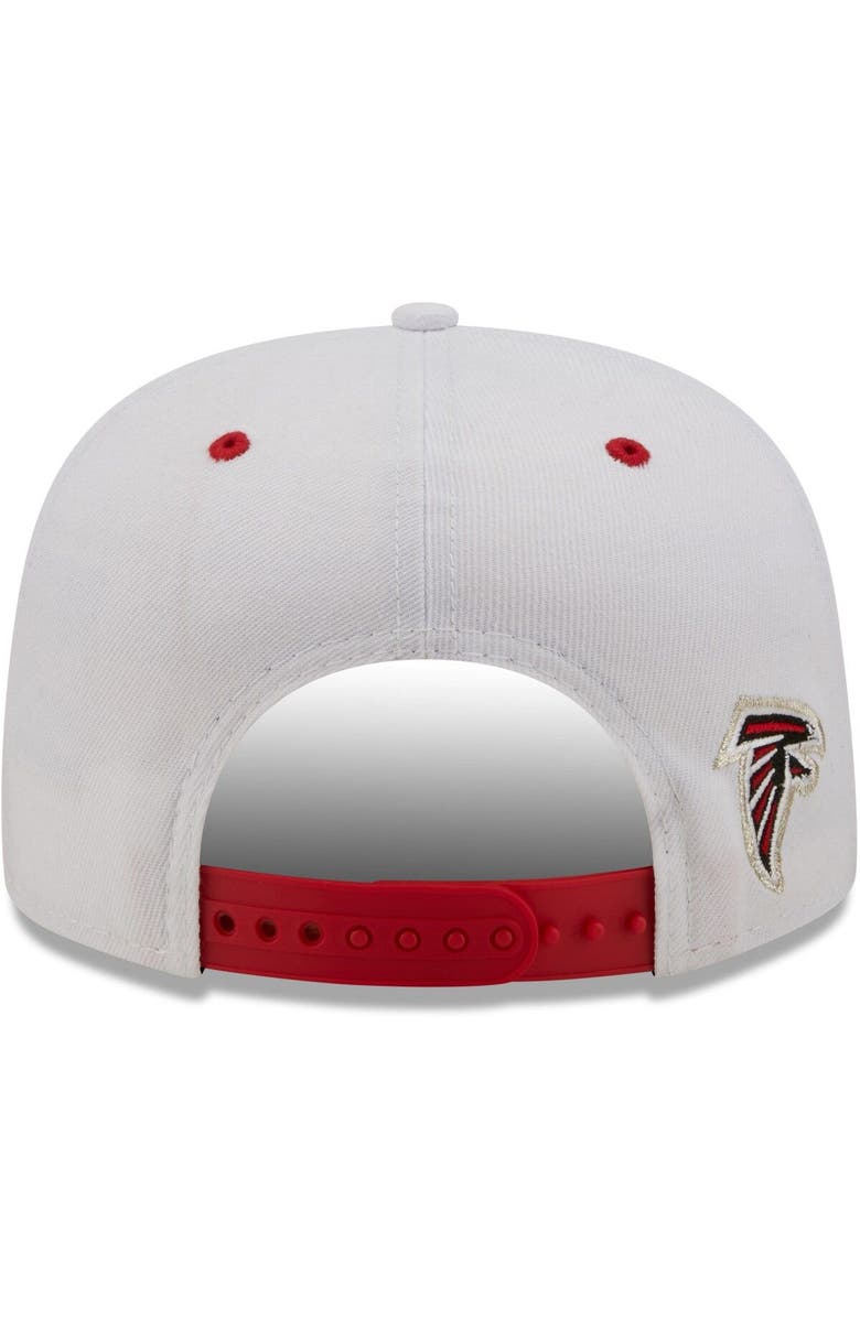 New Era Men's New Era White/Red Atlanta Falcons Sparky Original 9FIFTY Snapback Hat, Alternate, color, White
