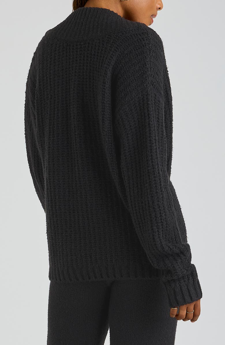 Florence by Mills Open Back Reversible Sweater, Alternate, color, Black