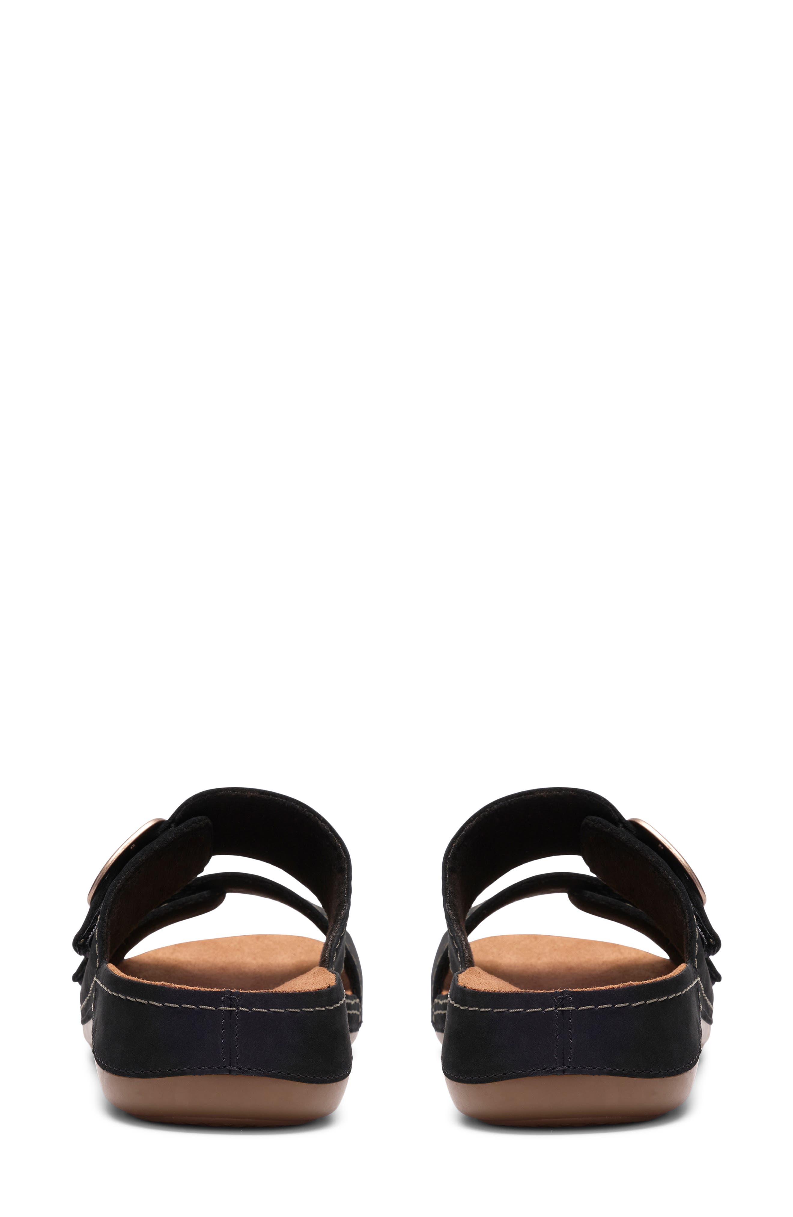 Clarks<sup>®</sup> Cecily Step Sandal, Alternate, color, Black Nubuck