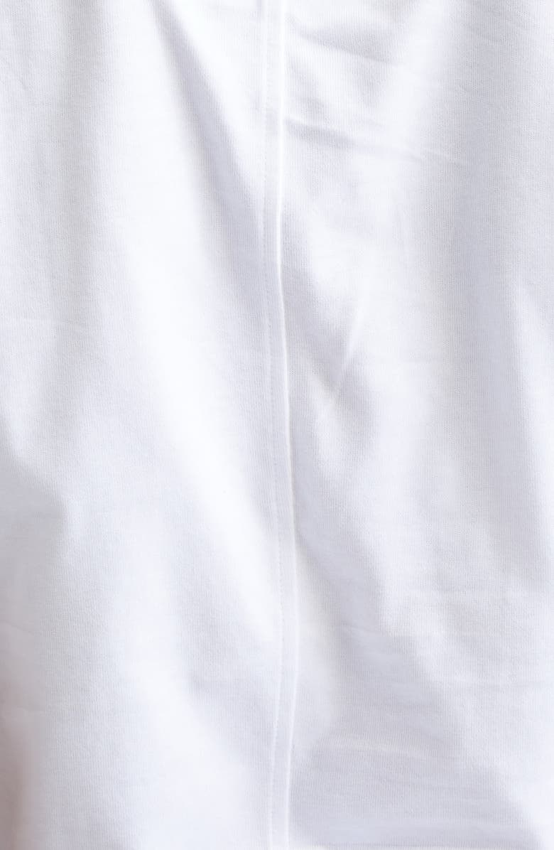 Isabel Marant Maisan Draped Asymmetric Cotton T-Shirt, Alternate, color, White