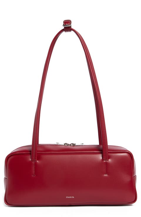 More Faux Leather Baguette Bag