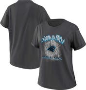 WEAR by Erin Andrews Women's WEAR by Erin Andrews Charcoal Carolina Panthers Boyfriend T-Shirt