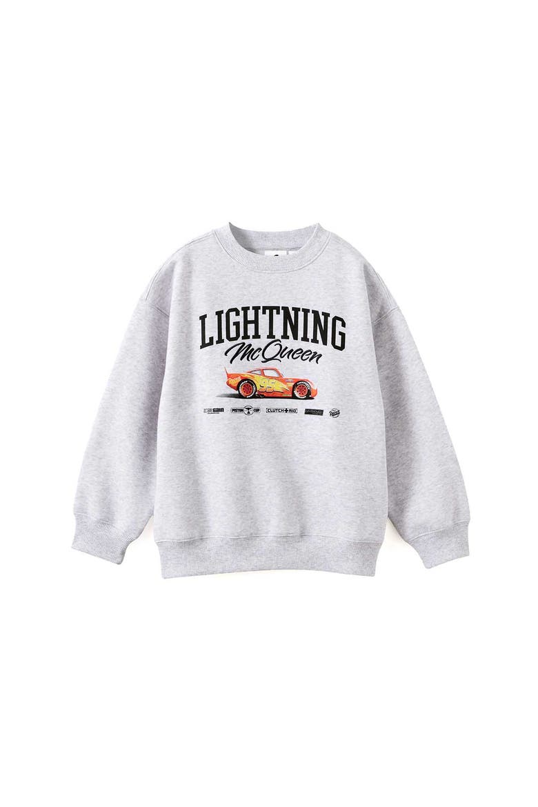 Kid's License Sammy Oversize Crew, Main, color, Lcn Dis Grey Marle