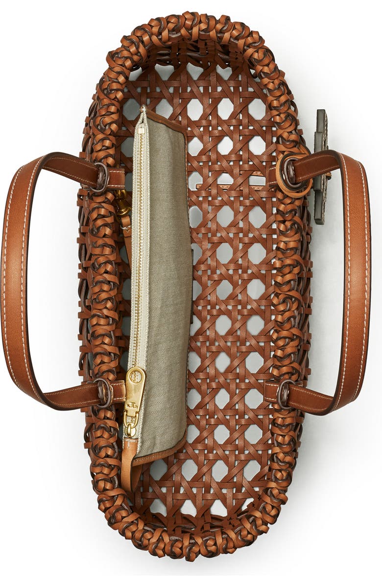 Tory Burch McGraw Garden Basketweave Tote, Alternate, color,