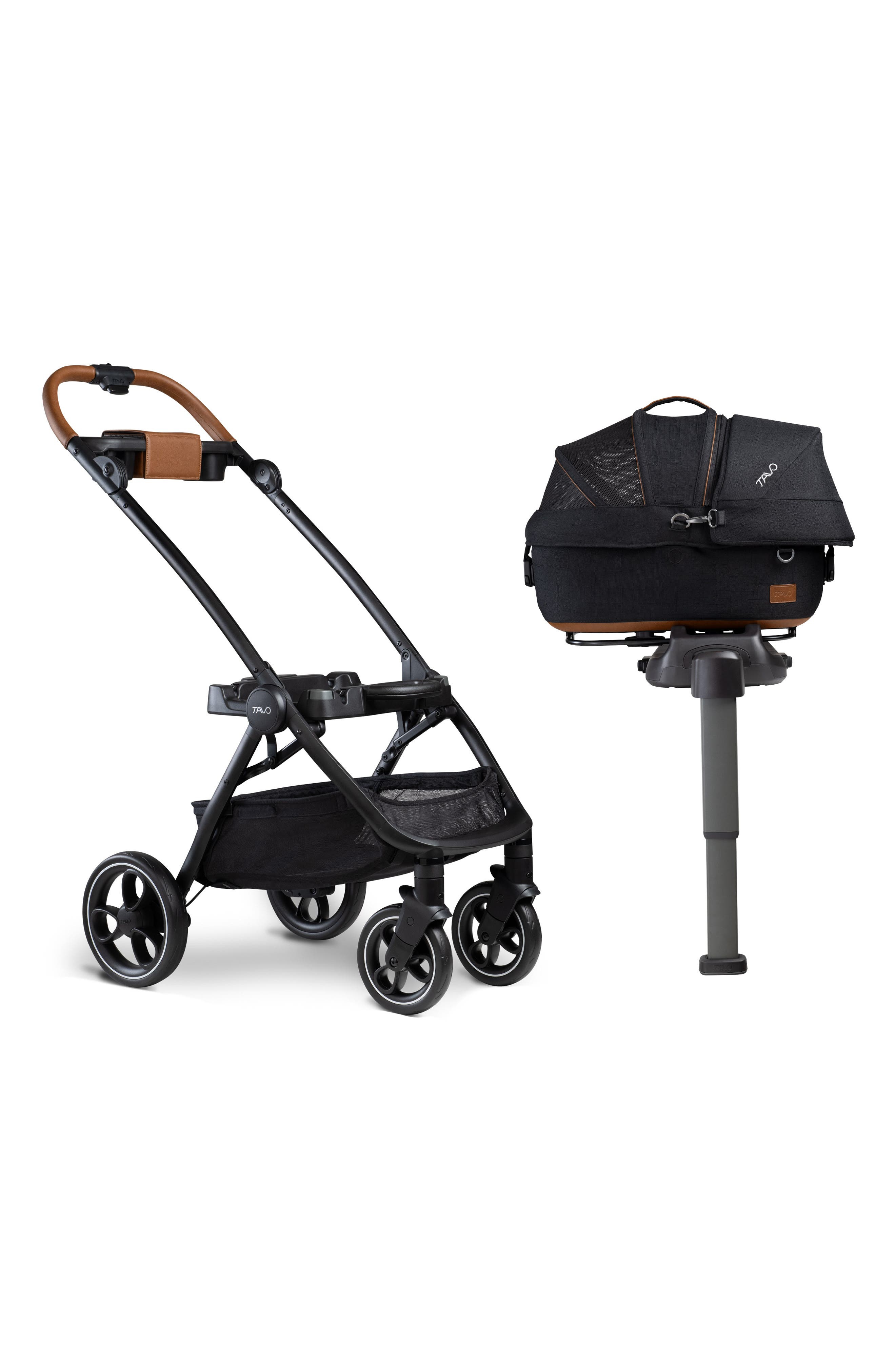TAVO PETS Maeve™ Small Flex 3-in-1 Pet Car Seat & Stroller in Onyx at Nordstrom