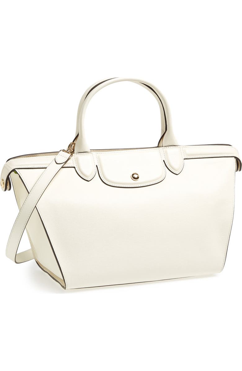 Longchamp Le Pliage Heritage Leather Satchel, Main, color,