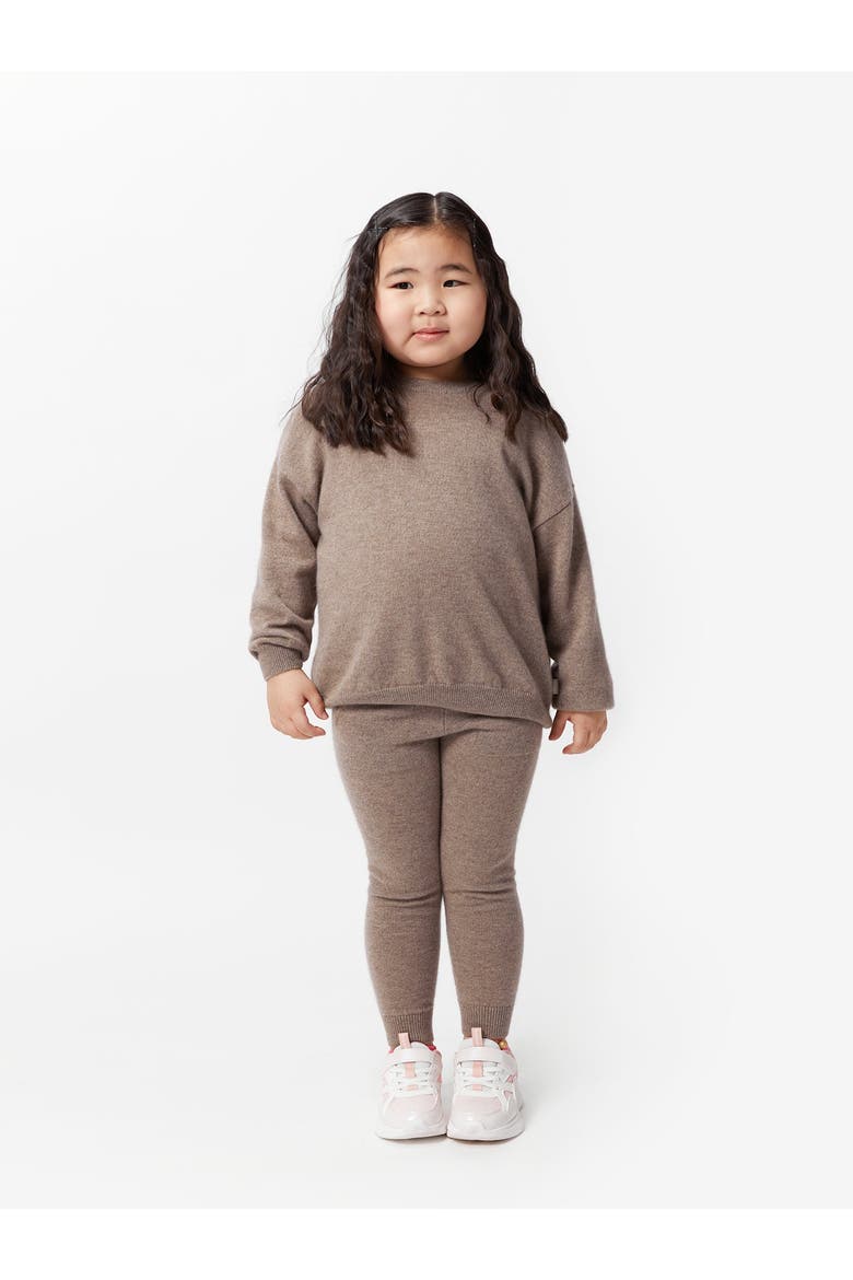 Kids Cashmere Track Pants, Alternate, color, taupe