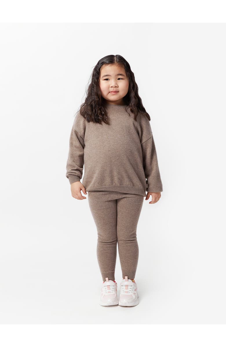 Gobi Cashmere Kids Cashmere Track Pants, Alternate, color, Taupe
