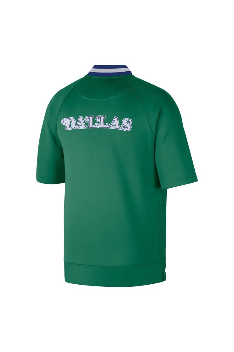 Men's Nike Green Dallas Mavericks Classic Edition Hardwood Classics Authentic On-Court Game Full-Zip Jacket, Alternate, color, Green