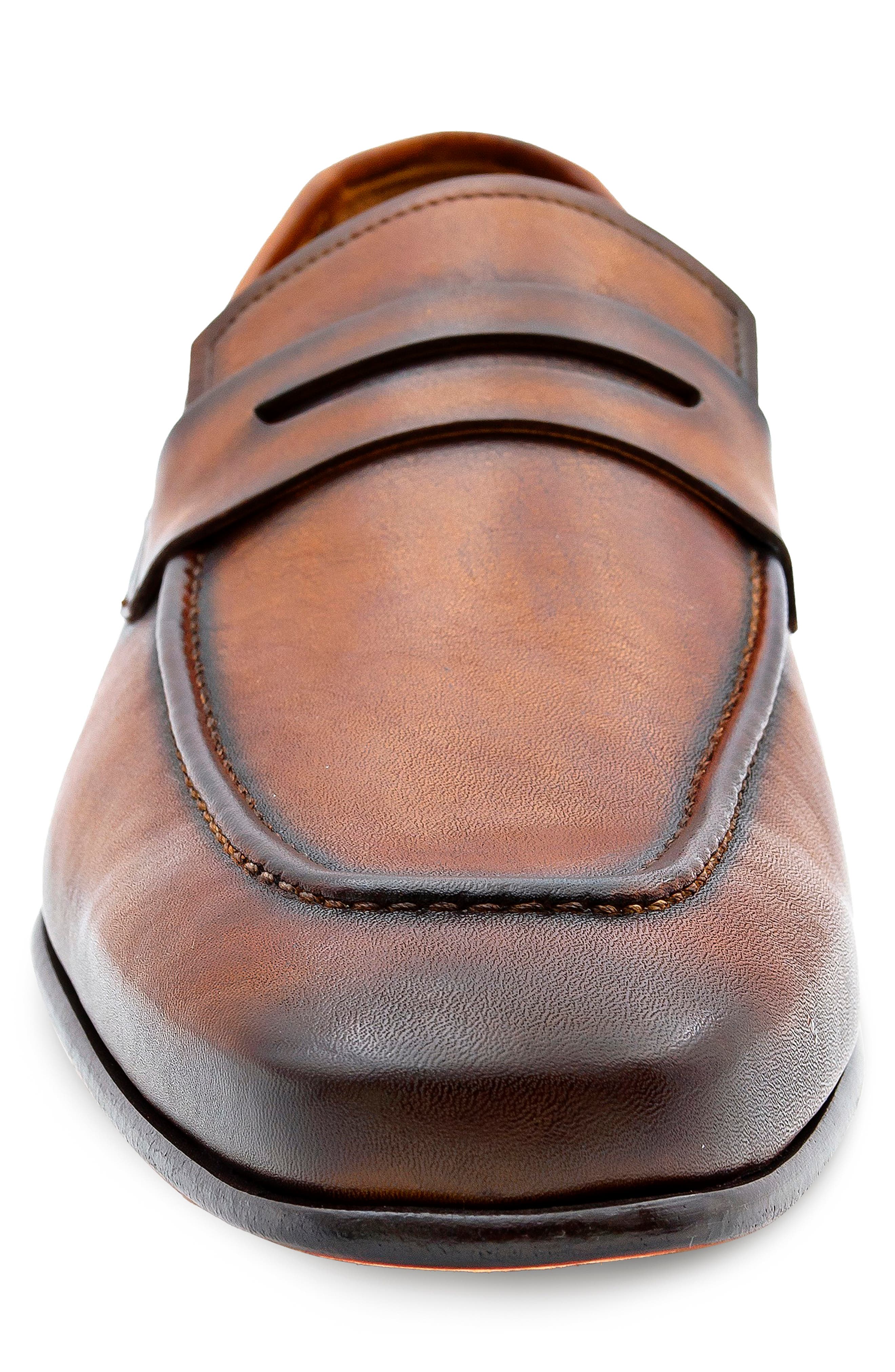 Patina Penny Loafer, Alternate, color, DARK COGNAC
