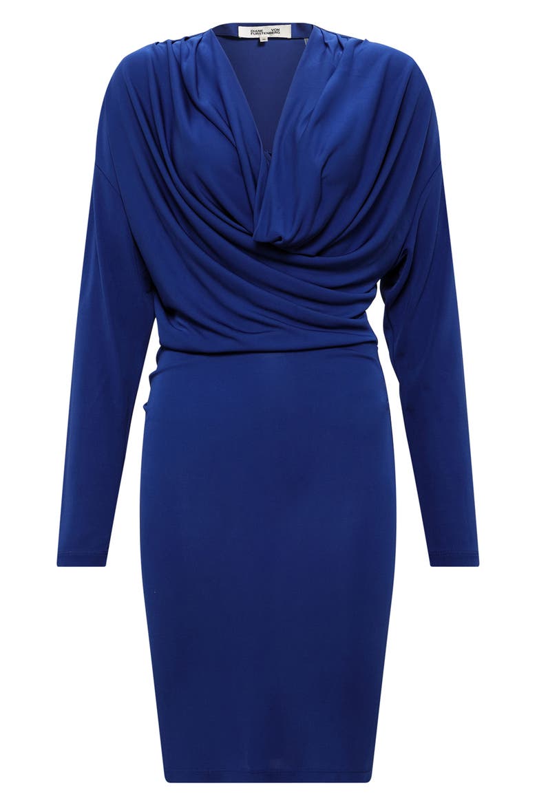 Joanie Cowl Neck Long Sleeve Dress, Alternate, color, ROYAL BLUE