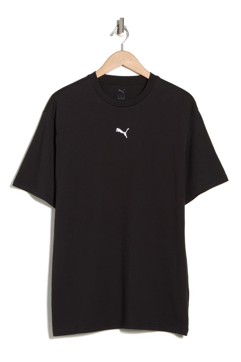 Relaxed Logo T-Shirt, Alternate, color, PUMA BLACK