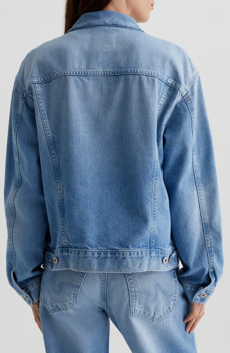 AG Ramie Denim Jacket, Alternate, color, Siren