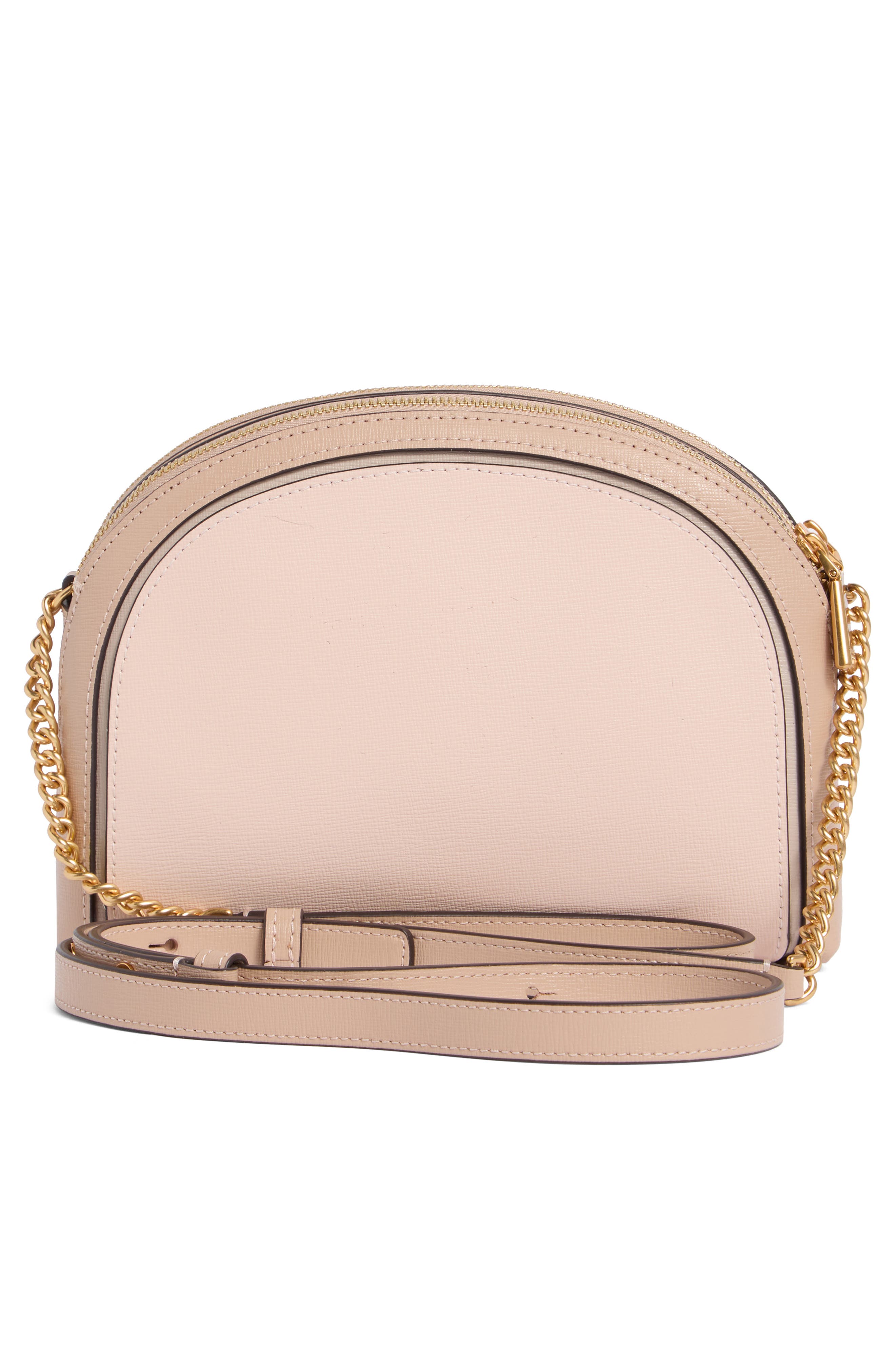 Kate Spade New York morgan colorblock double zip dome crossbody bag, Alternate, color, Pale Dogwood Multi