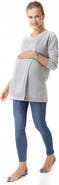 Accouchée Casual Elegance Long Sleeve Maternity/Nursing Knit Top