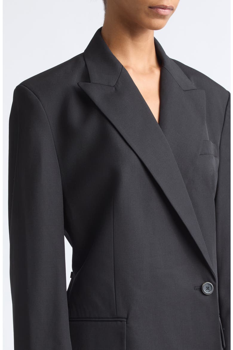 Belted Blazer, Alternate, color, BLACK