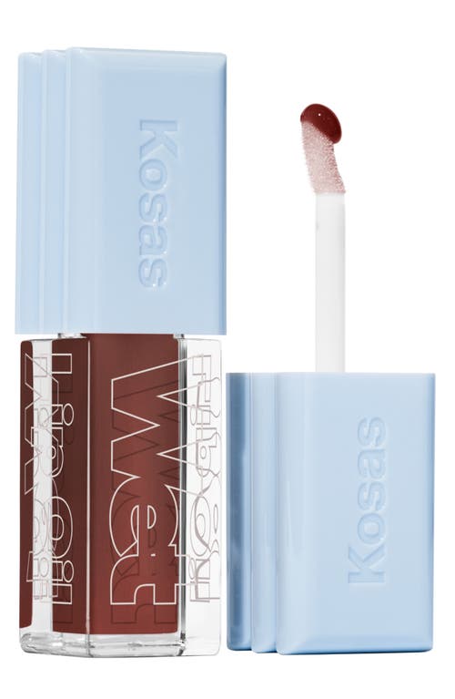 Kosas Wet Lip Oil Gloss In Brown