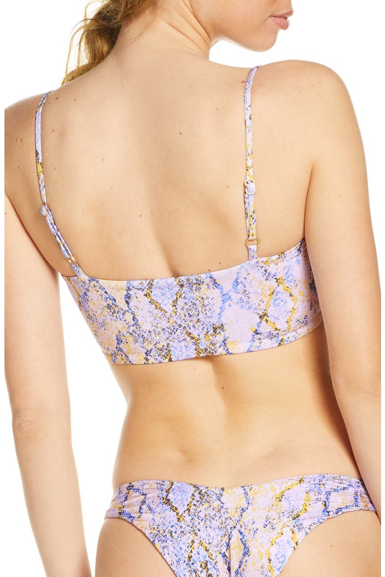 L Space Rebel Bikini Top, Alternate, color, SERPENTINA