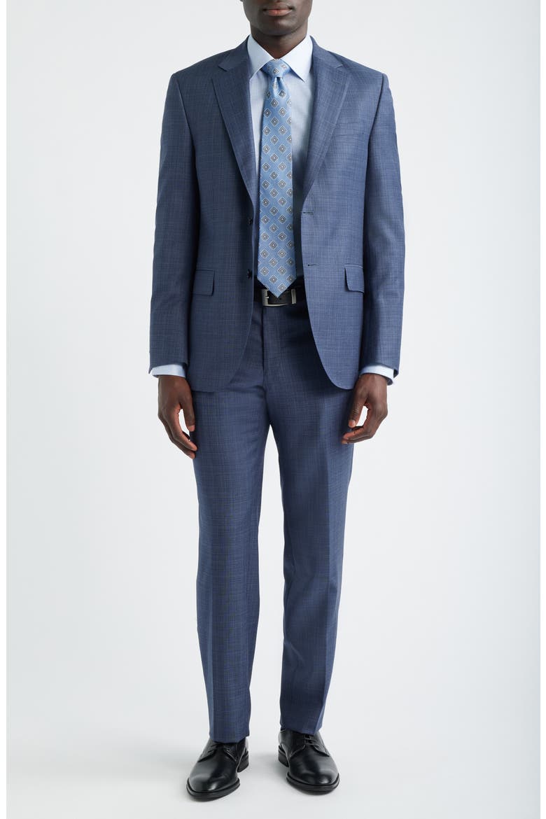 Flynn Classic Fit Blue Wool Suit, Main, color, MEDIUM BLUE