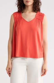 Liverpool Los Angeles Shirred Detail Jersey Tank