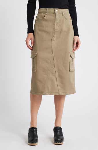Rails Highland Denim Midi Cargo Skirt