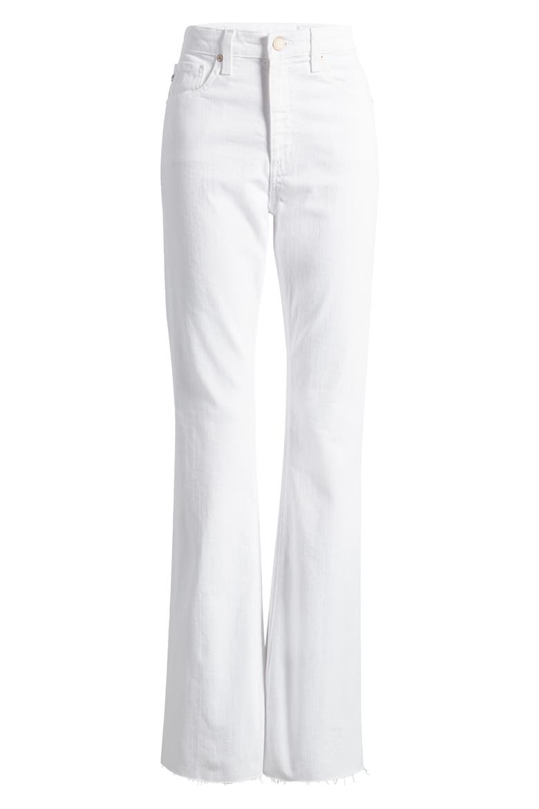 Alexxis Raw Hem High Waist Bootcut Jeans, Alternate, color, MODERN WHITE