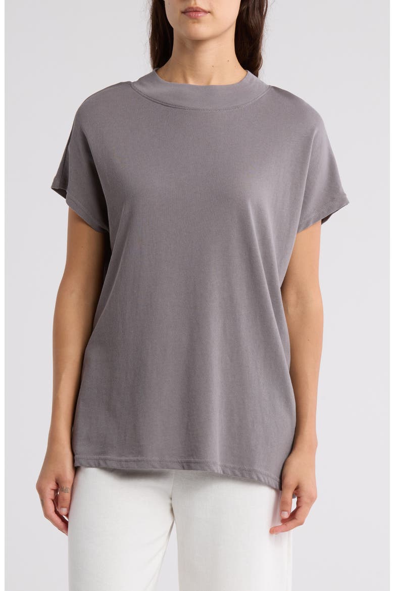Soren Mock Neck Top, Main, color, GRAPHITE