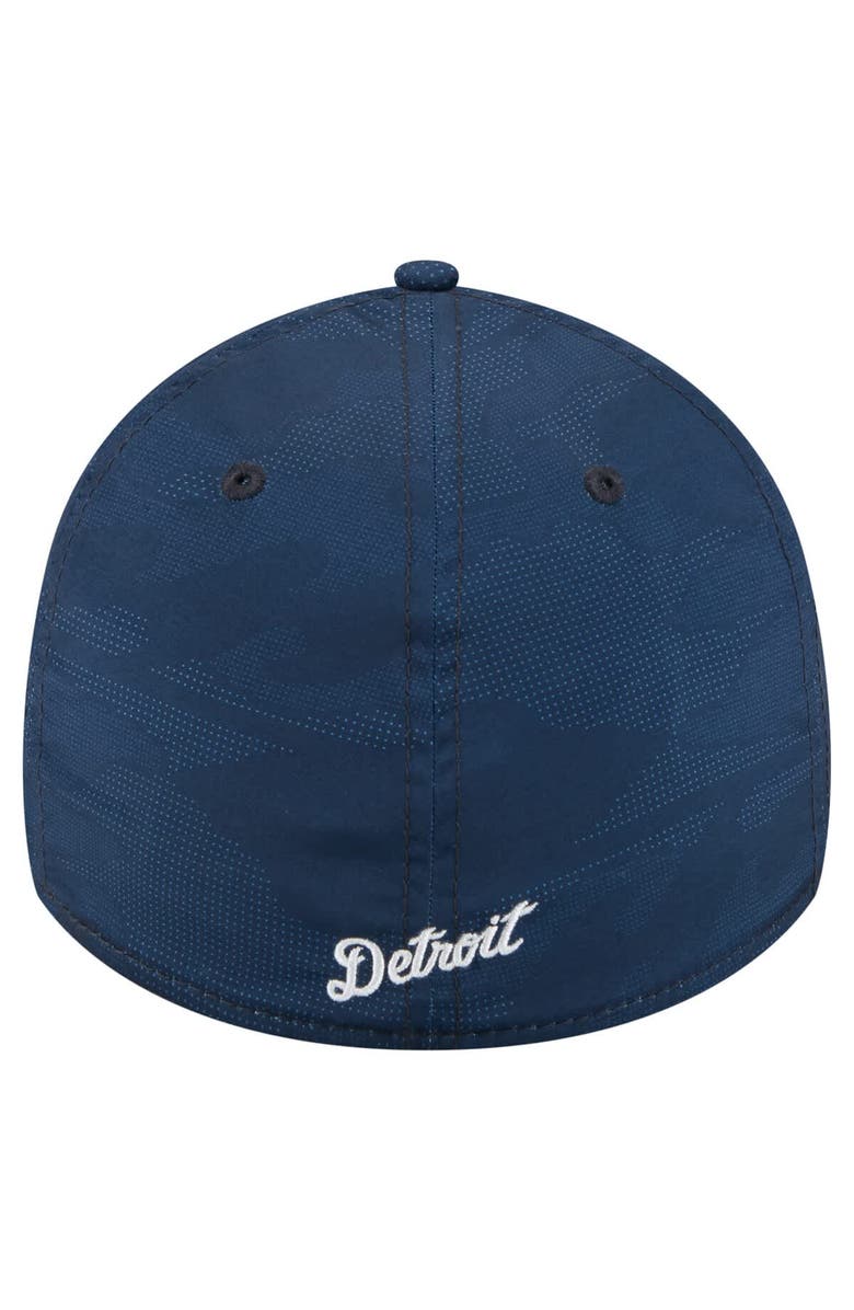 New Era Men's New Era Navy Detroit Tigers Tonal Camo 39THIRTY Flex Hat, Alternate, color, 