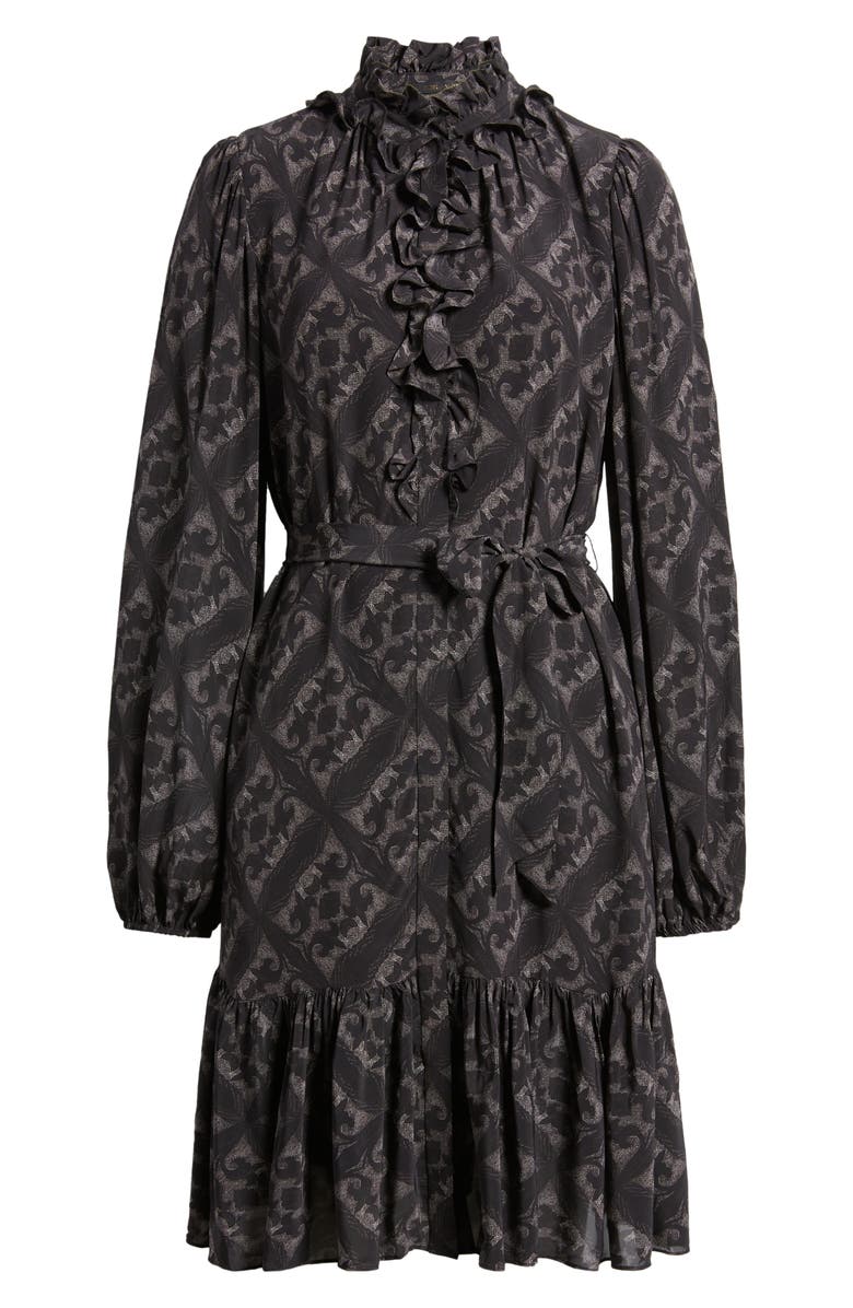 KOBI HALPERIN Landry Long Sleeve Leaf Print Dress, Alternate, color,