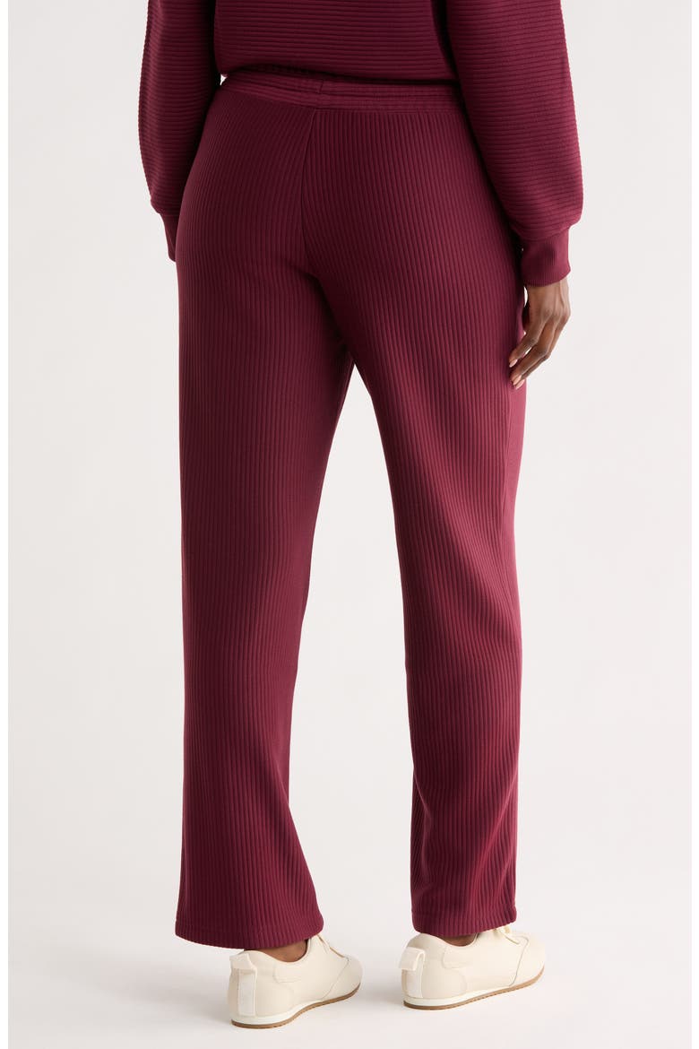 Ottoman Ribbed Pull-On Pants, Alternate, color, WINDSOR WINE