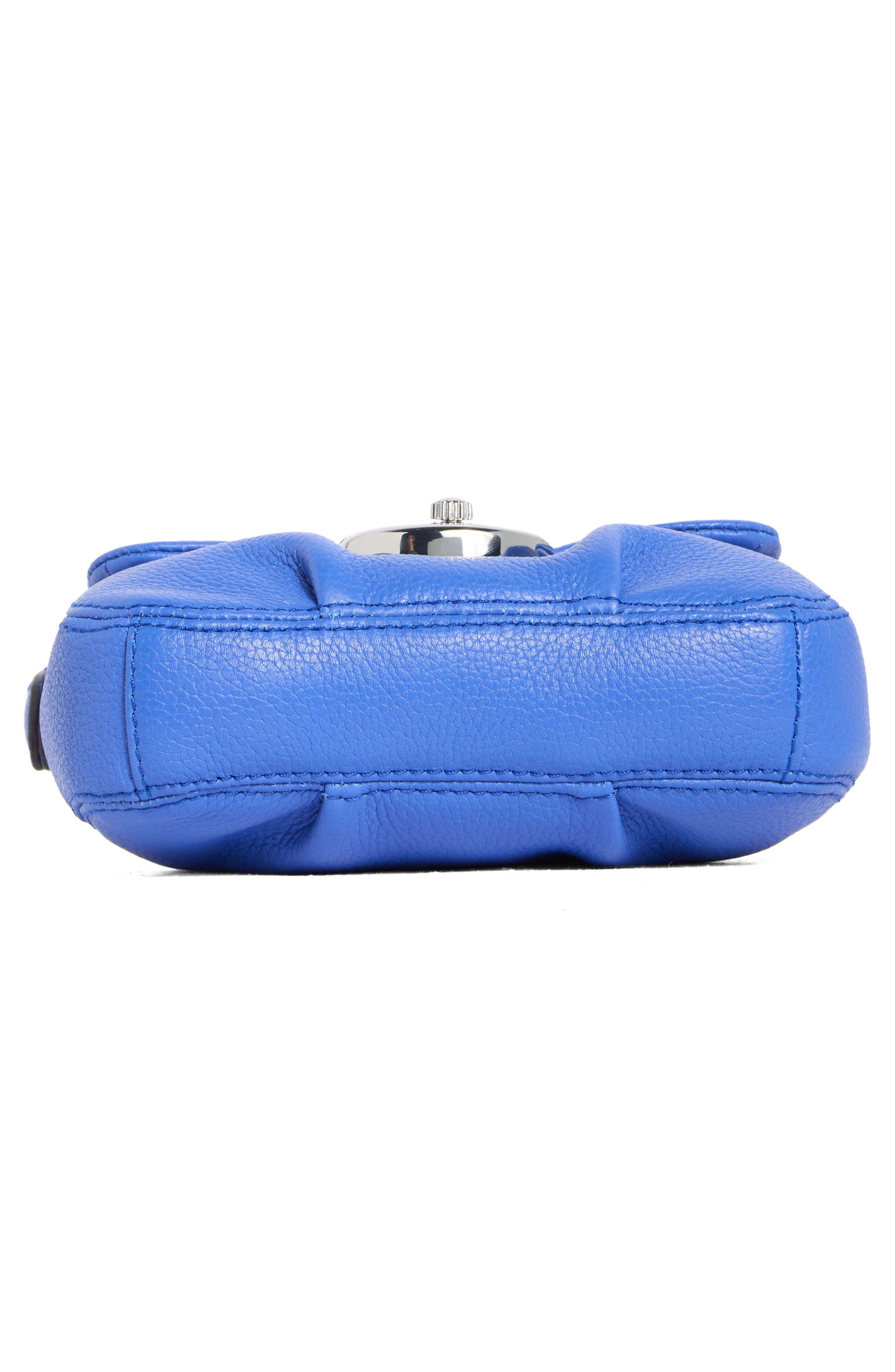 Mini Cannes Flap Crossbody Bag, Alternate, color, HYPER BLUE