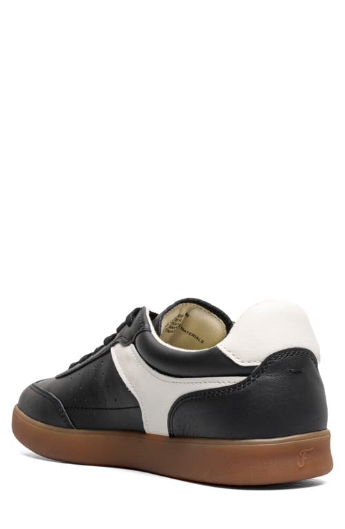 Florsheim Pace T-toe Low Top Leather Sneaker In Black