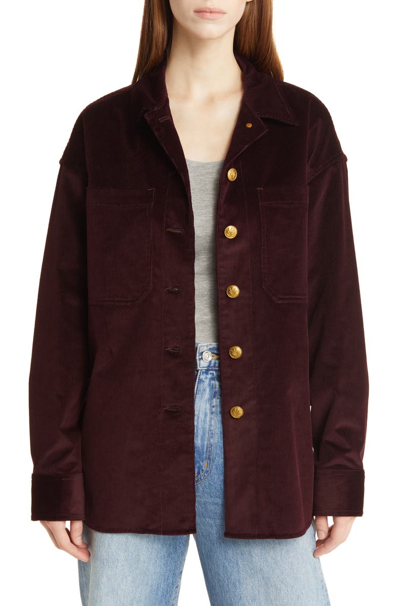 rag & bone Lory Corduroy Shirt Jacket, Main, color,