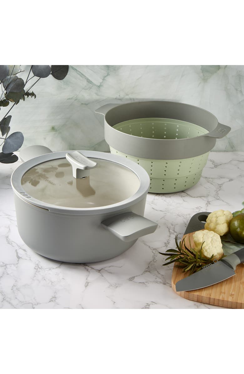 BergHOFF Leo Balance 3-Piece Steamer Set, Alternate, color, Moon Mist